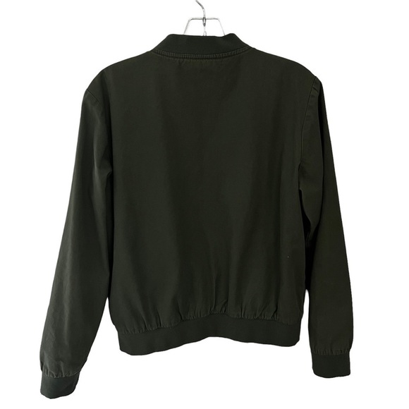 Brandy Melville Jacket Medium Full Zip Army Green - Picture 3 of 6